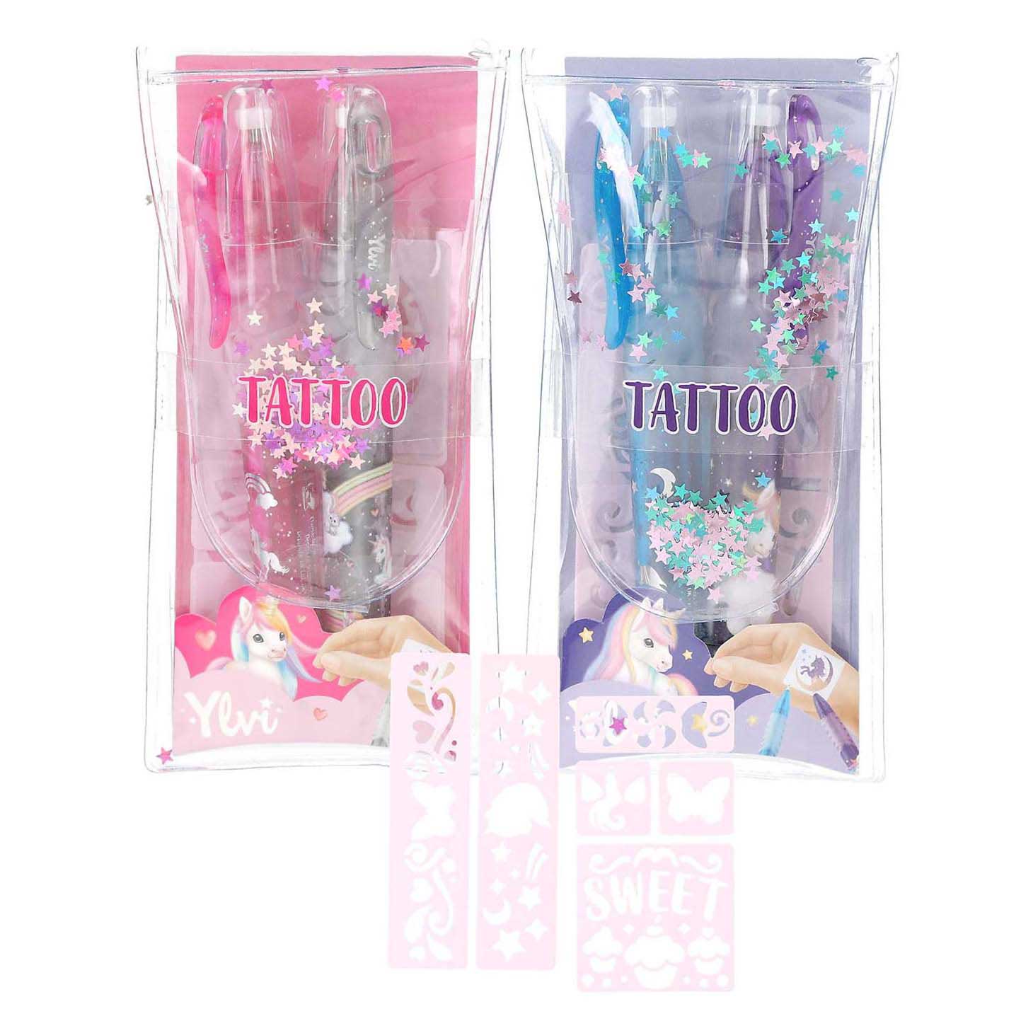 Ylvi Tattoo Glitter Gelpennen