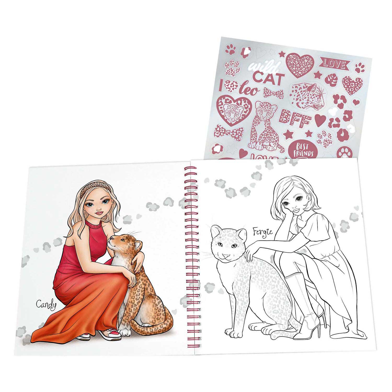 TOPModel Kleurboek Panterprint