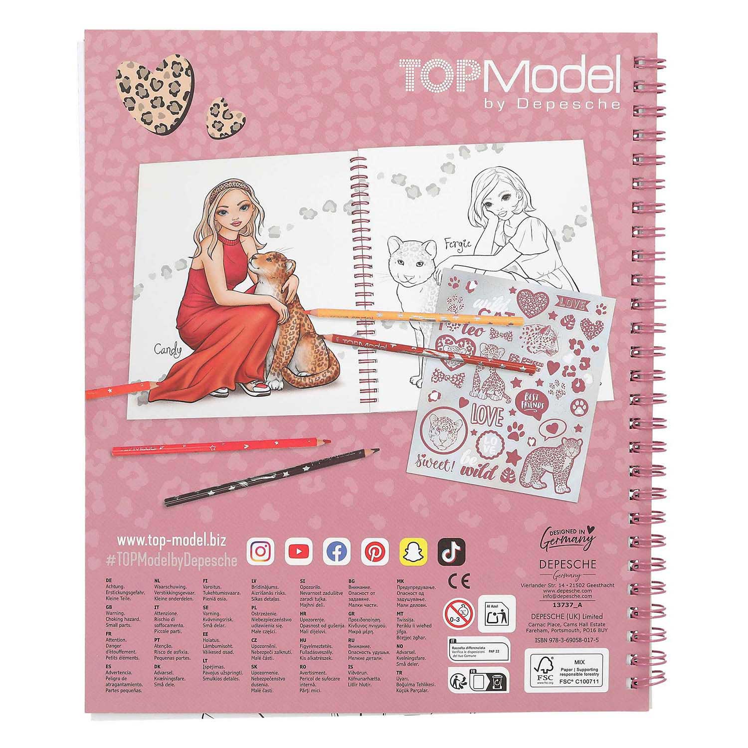 TOPModel Kleurboek Panterprint