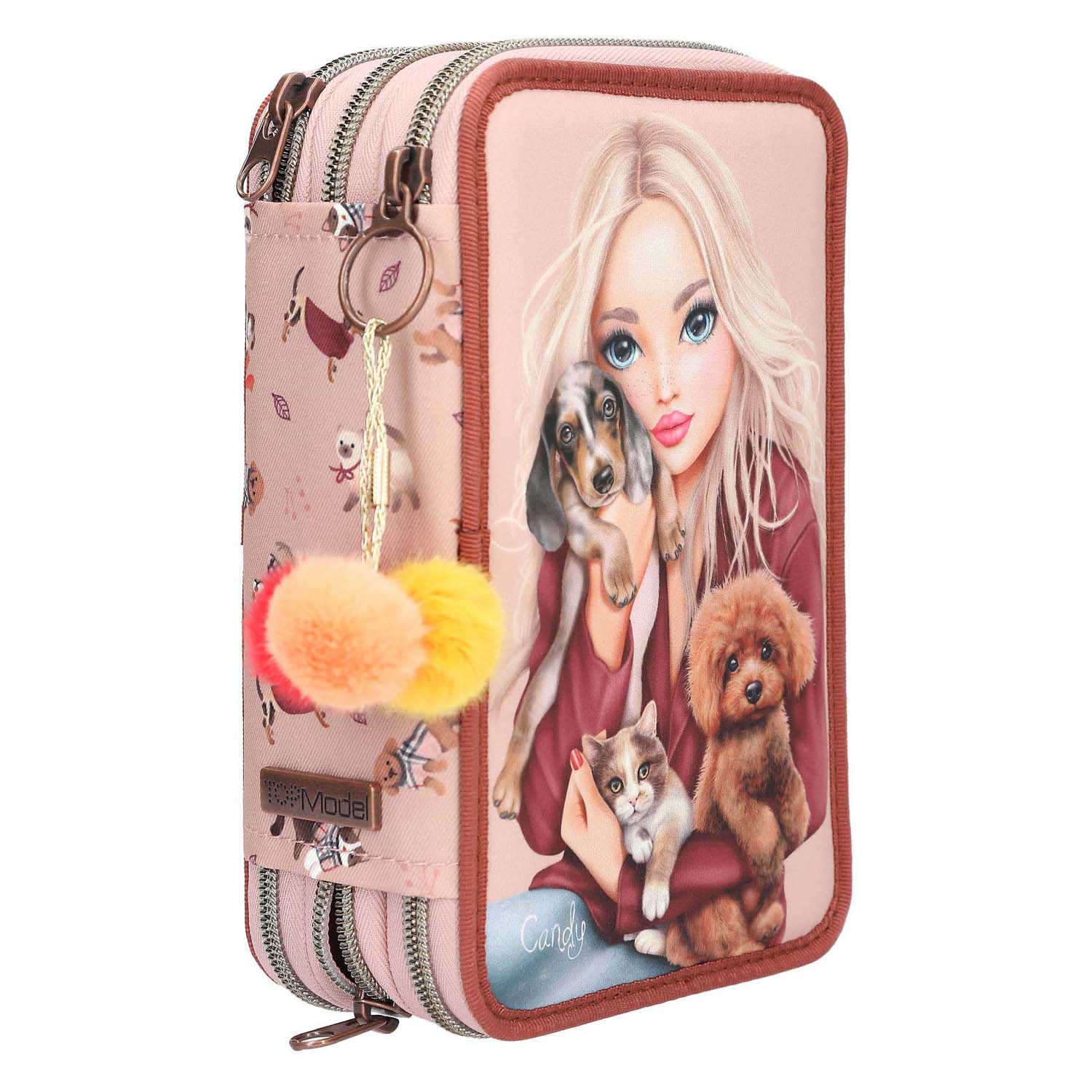 Trousse à crayons TOPModel à 3 compartiments Fur Ever Friends Trousse à crayons TOPModel à 3 compartiments Fur Ever Friends