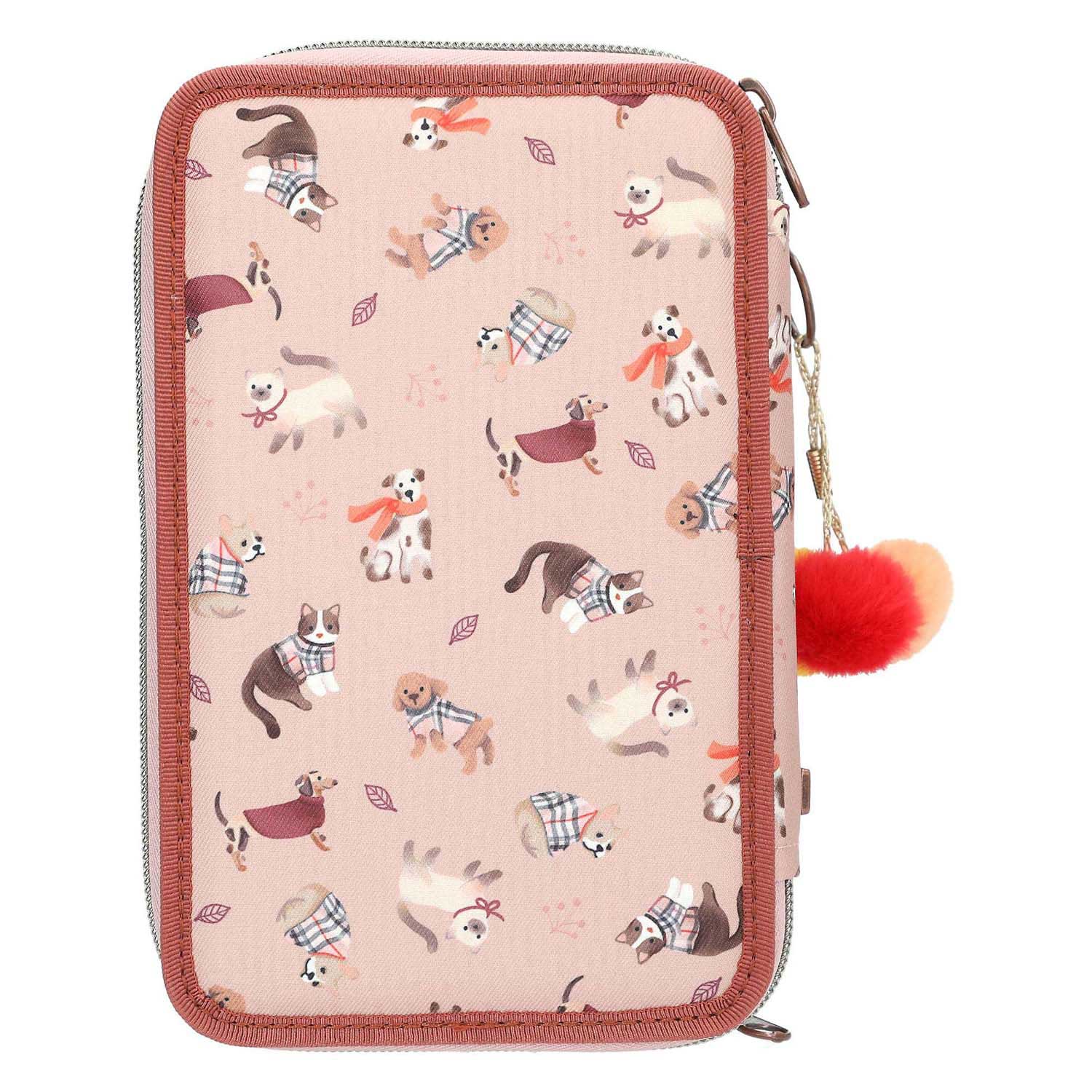 Trousse à crayons TOPModel à 3 compartiments Fur Ever Friends Trousse à crayons TOPModel à 3 compartiments Fur Ever Friends