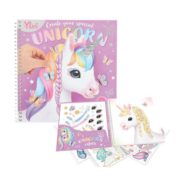 Ylvi Create Your Unicorn Dress me Up - Stickerboek