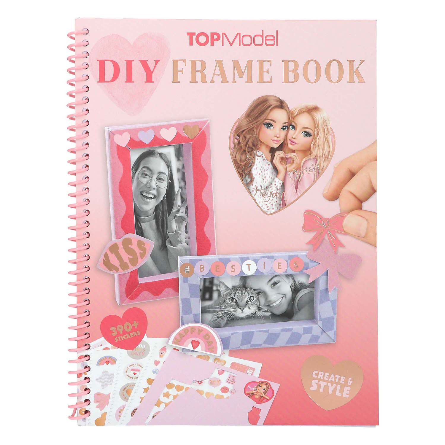 TOPModel DIY-Rahmenbuch mit 390 Aufklebern