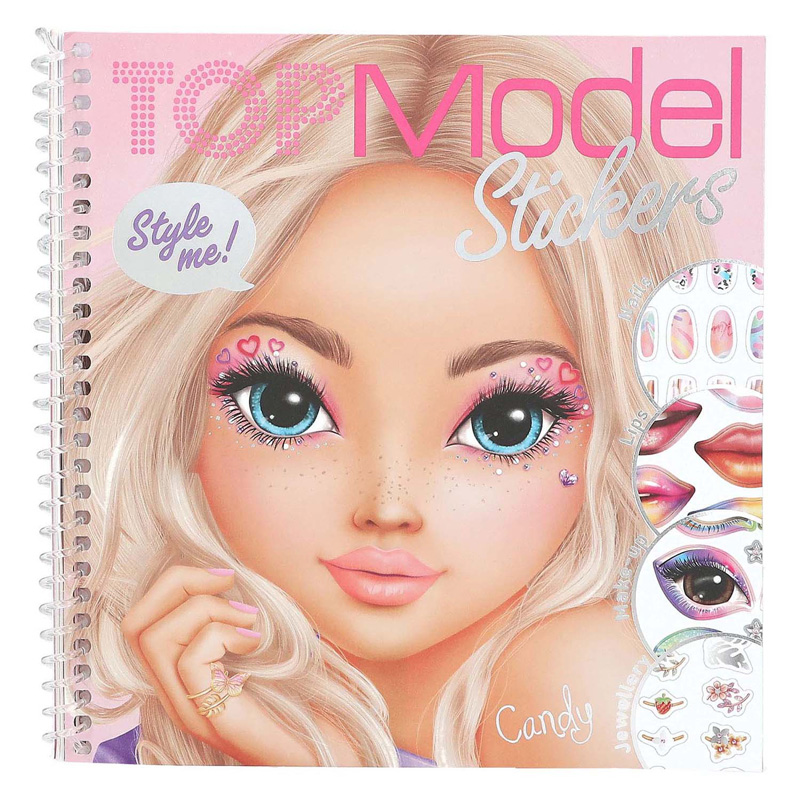 TOPModel Dress me up Face Stickerboek