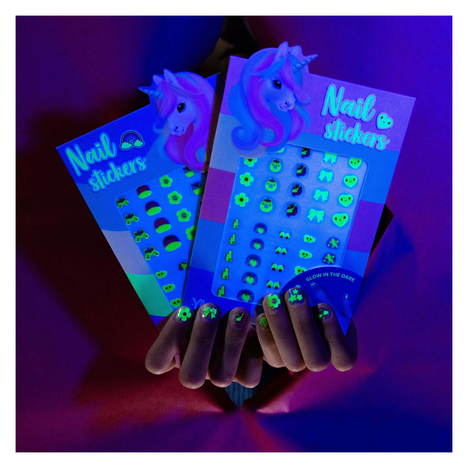 Ylvi Nagelstickers Glow in the Dark - 100st.