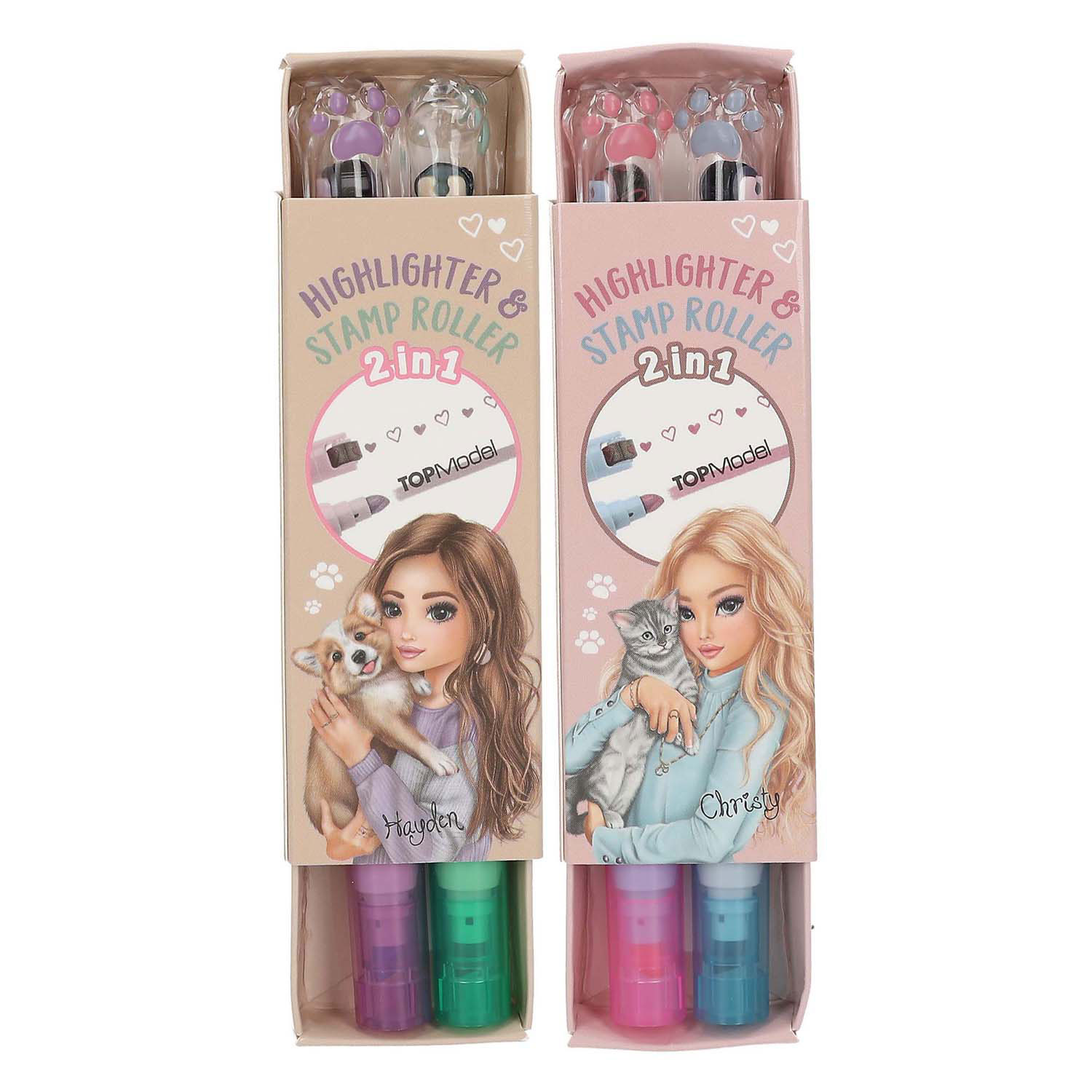 TOPModel Tekstmarker en Stempelroller