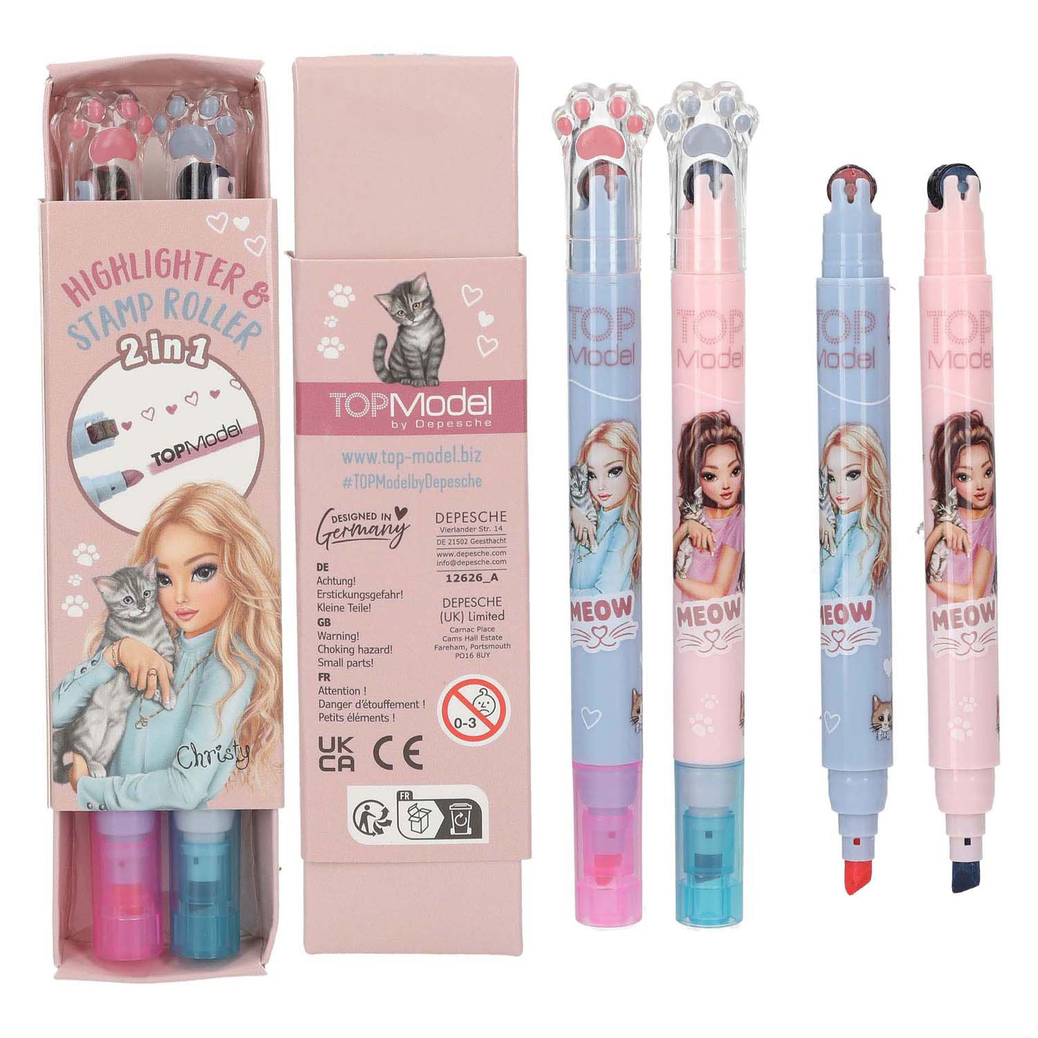 TOPModel Tekstmarker en Stempelroller