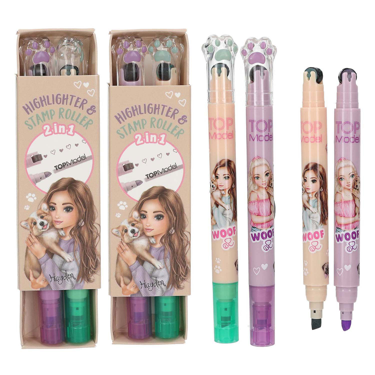 TOPModel Tekstmarker en Stempelroller