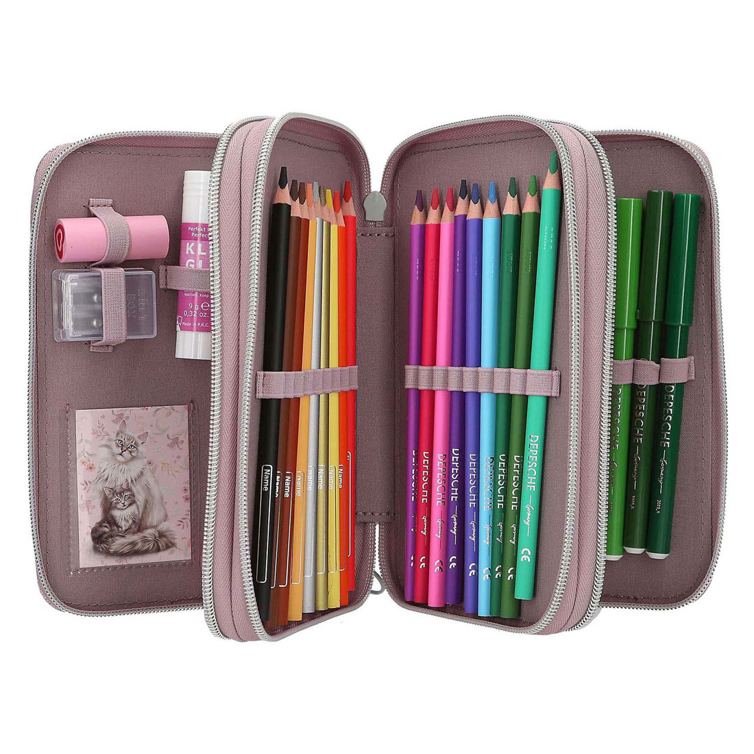 TOPModel 3-Vaks Gevulde Etui Blooming Kitty