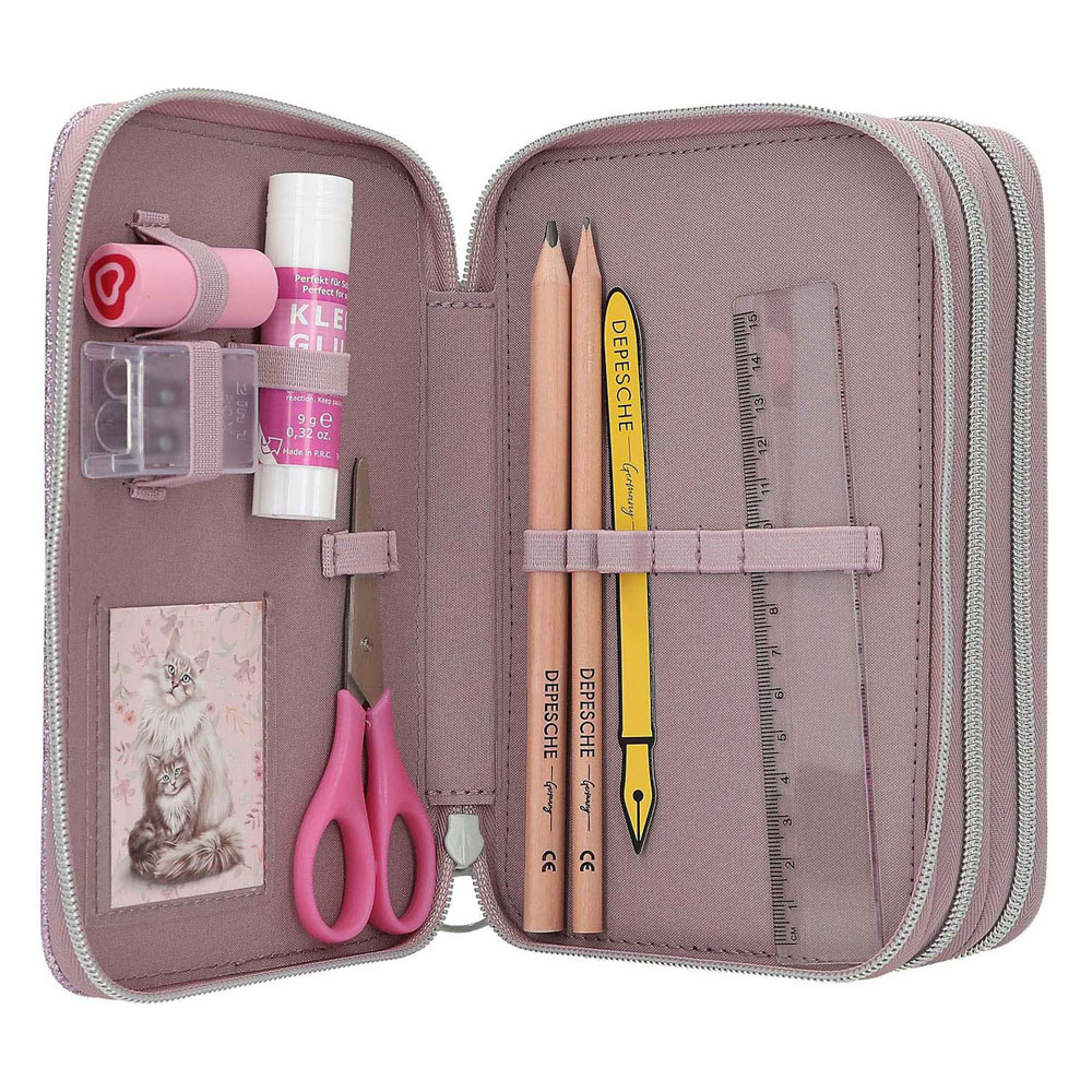 TOPModel 3-Vaks Gevulde Etui Blooming Kitty