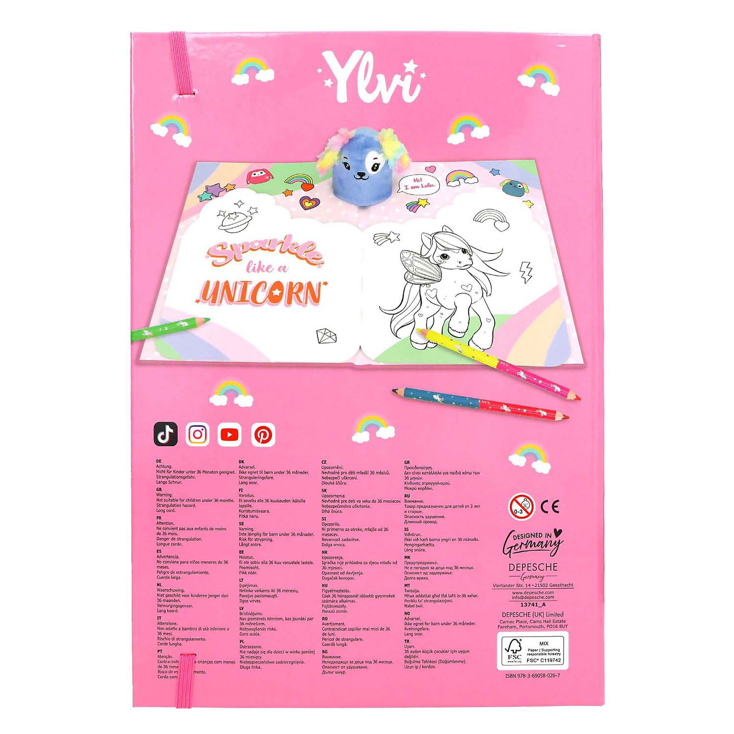 Ylvi Einhorn-Malbuch