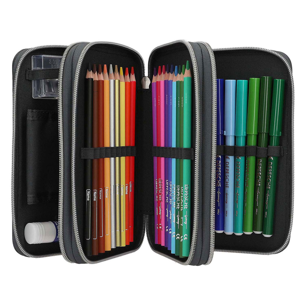 Action World 3-Vaks Gevulde Etui