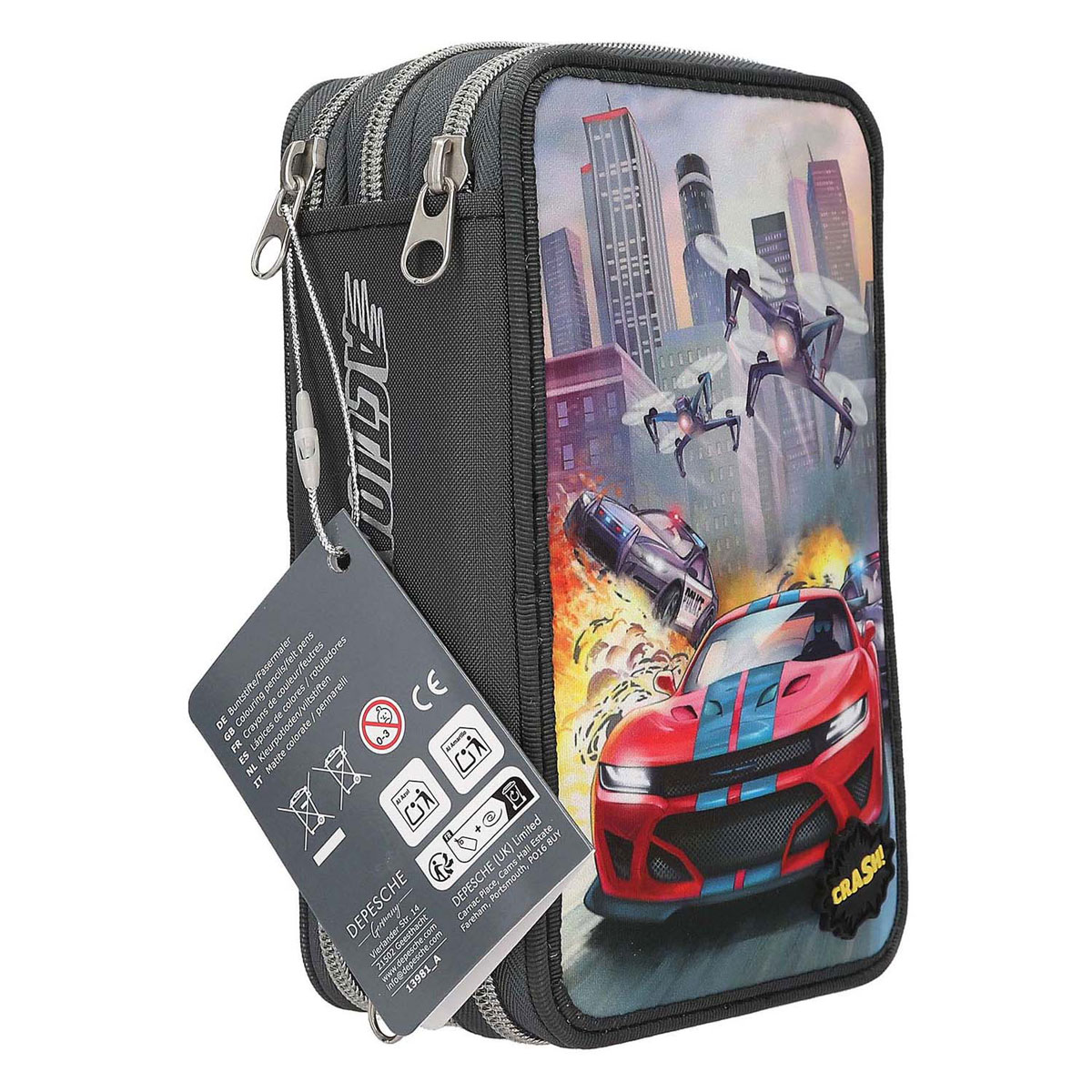 Action World 3-Vaks Gevulde Etui