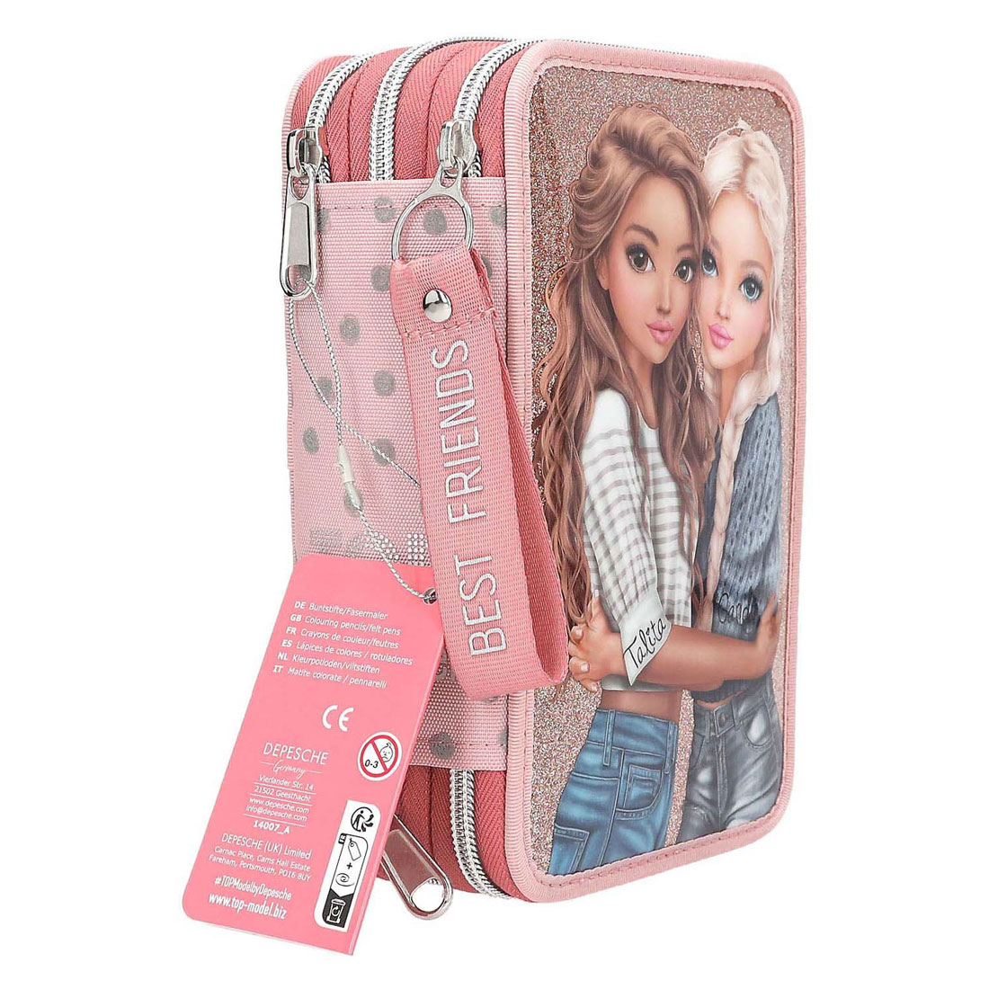 TOPModel 3-Vaks Etui Dots