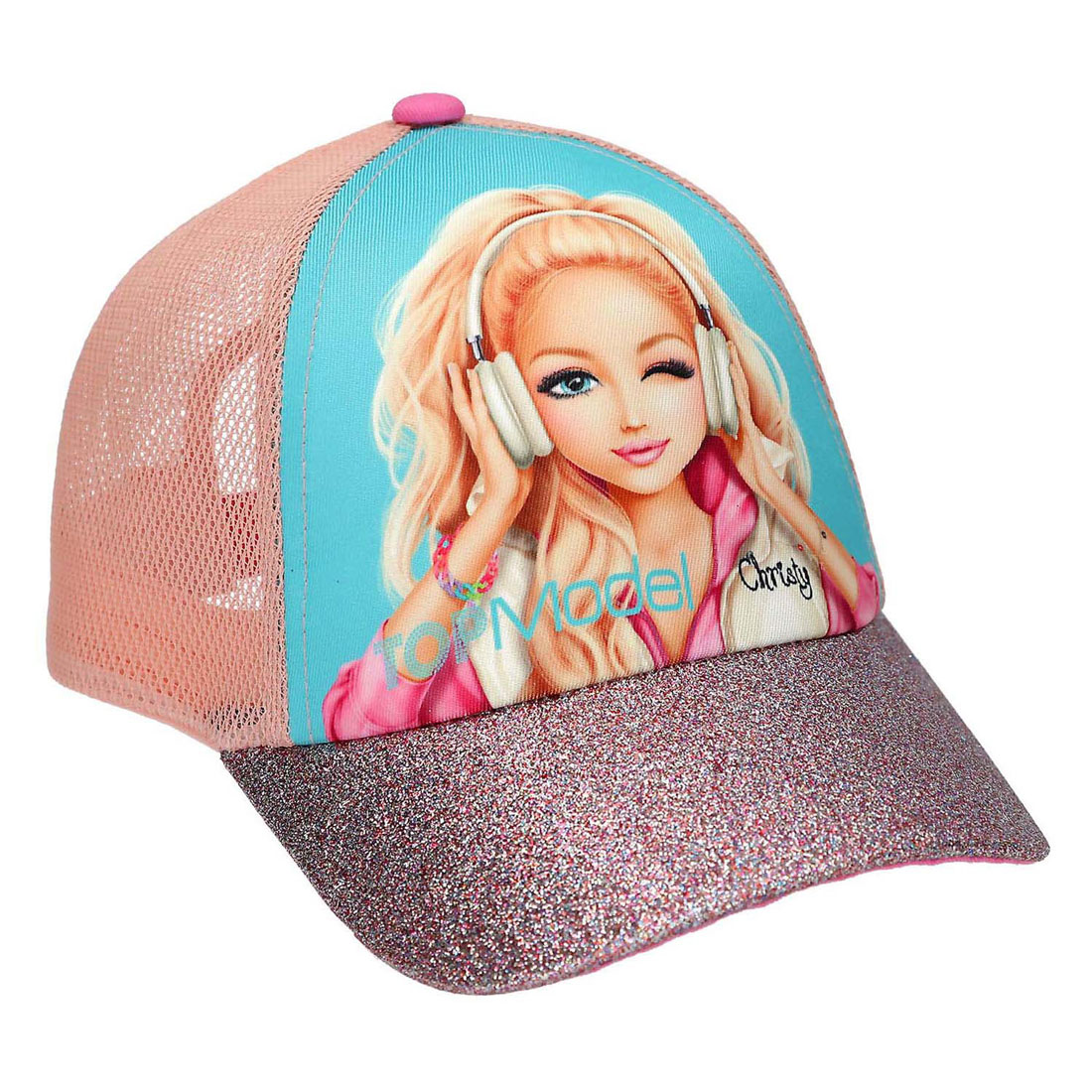 TOPModel Cap met Print en Glitter Music