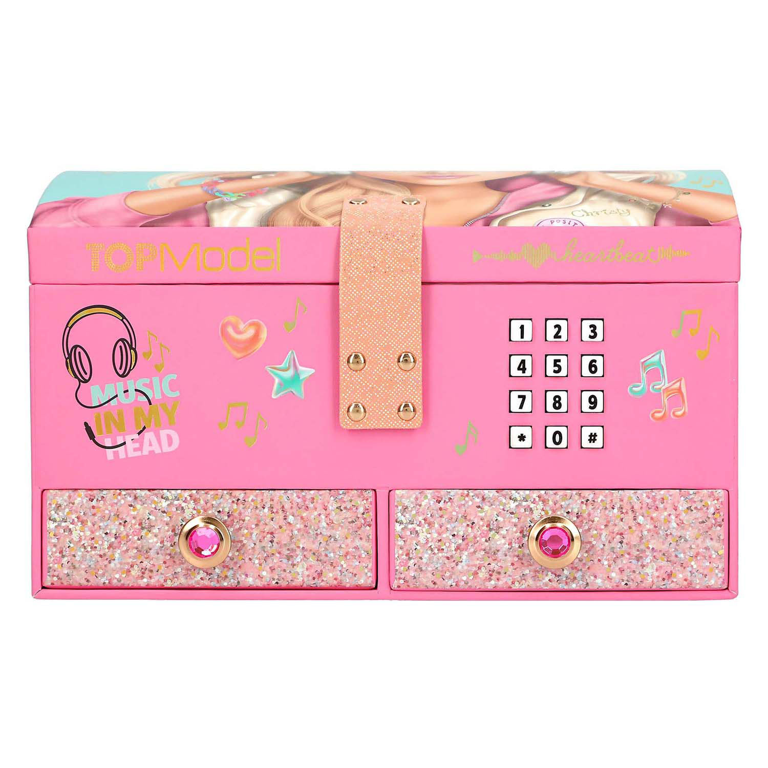 TOPModel Grote Sieradendoos met Code en Muziek Music