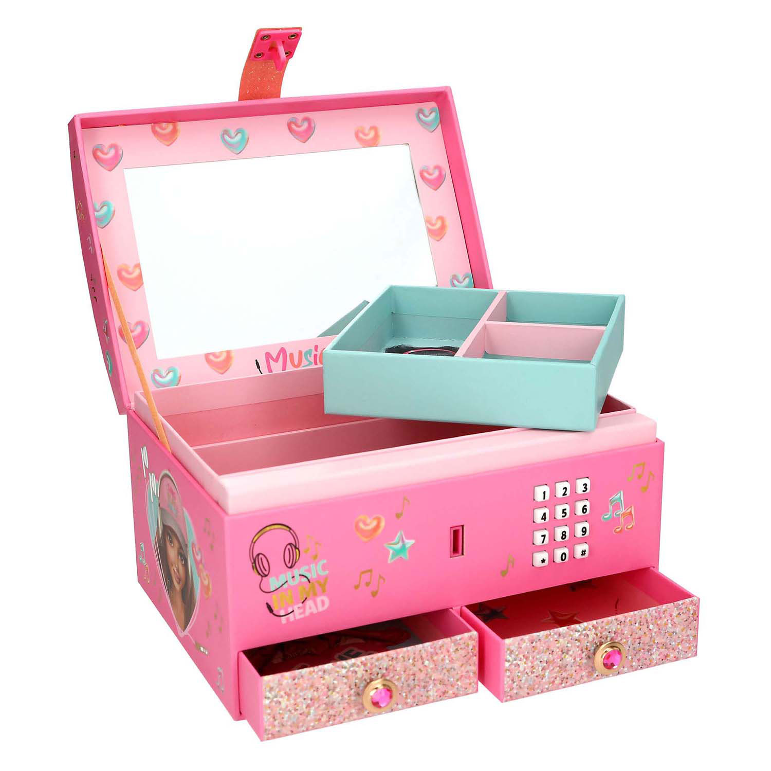TOPModel Grote Sieradendoos met Code en Muziek Music