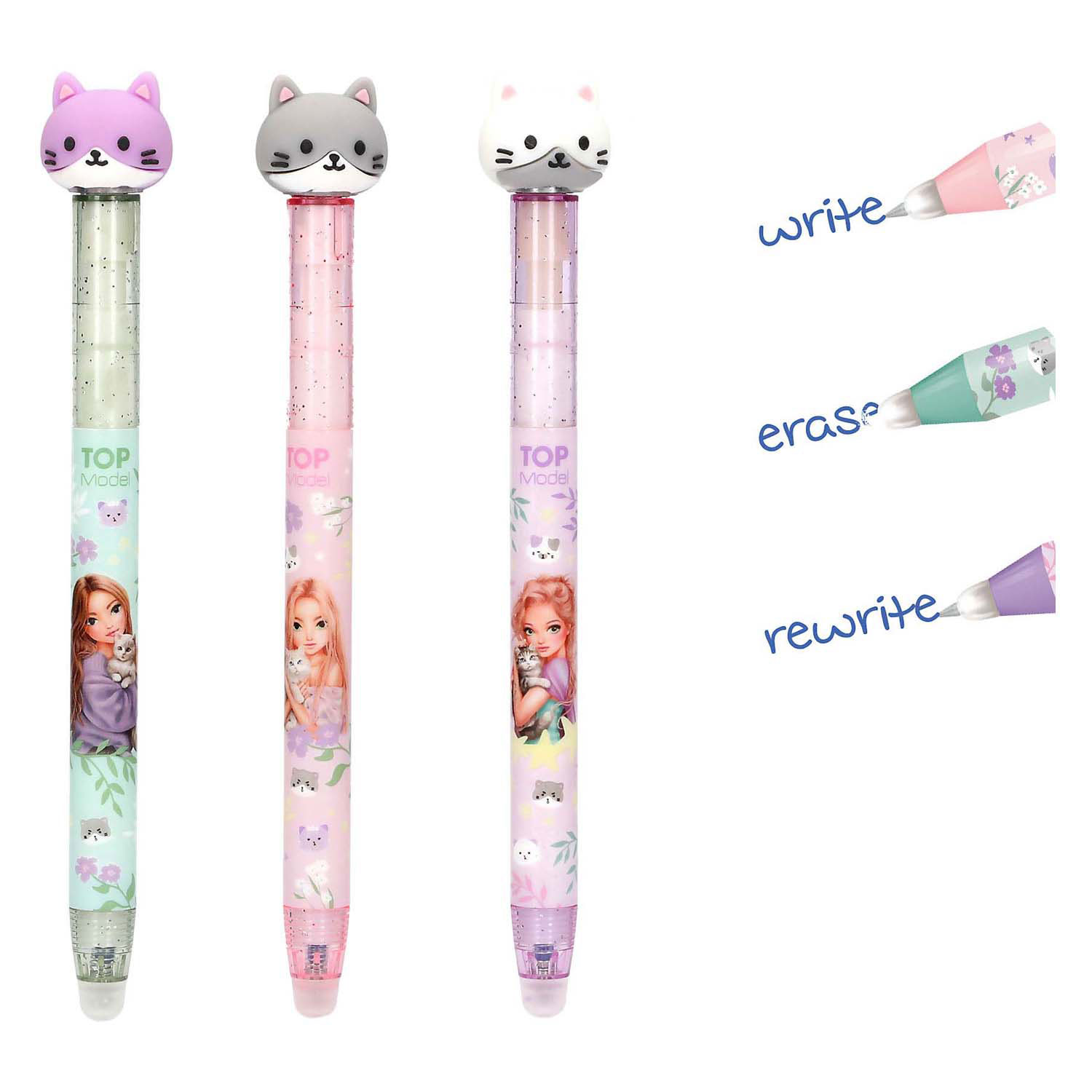 TOPModel Uitgumbare Gelpen Blooming Kitty