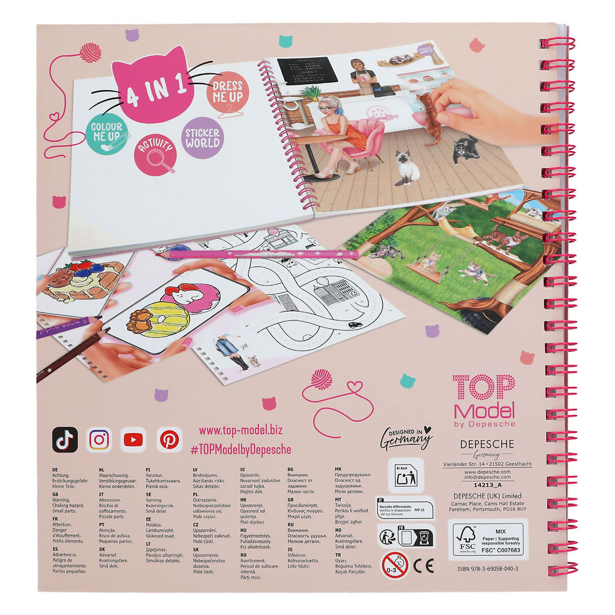 TOPModel Create your Kitty Kleurboek