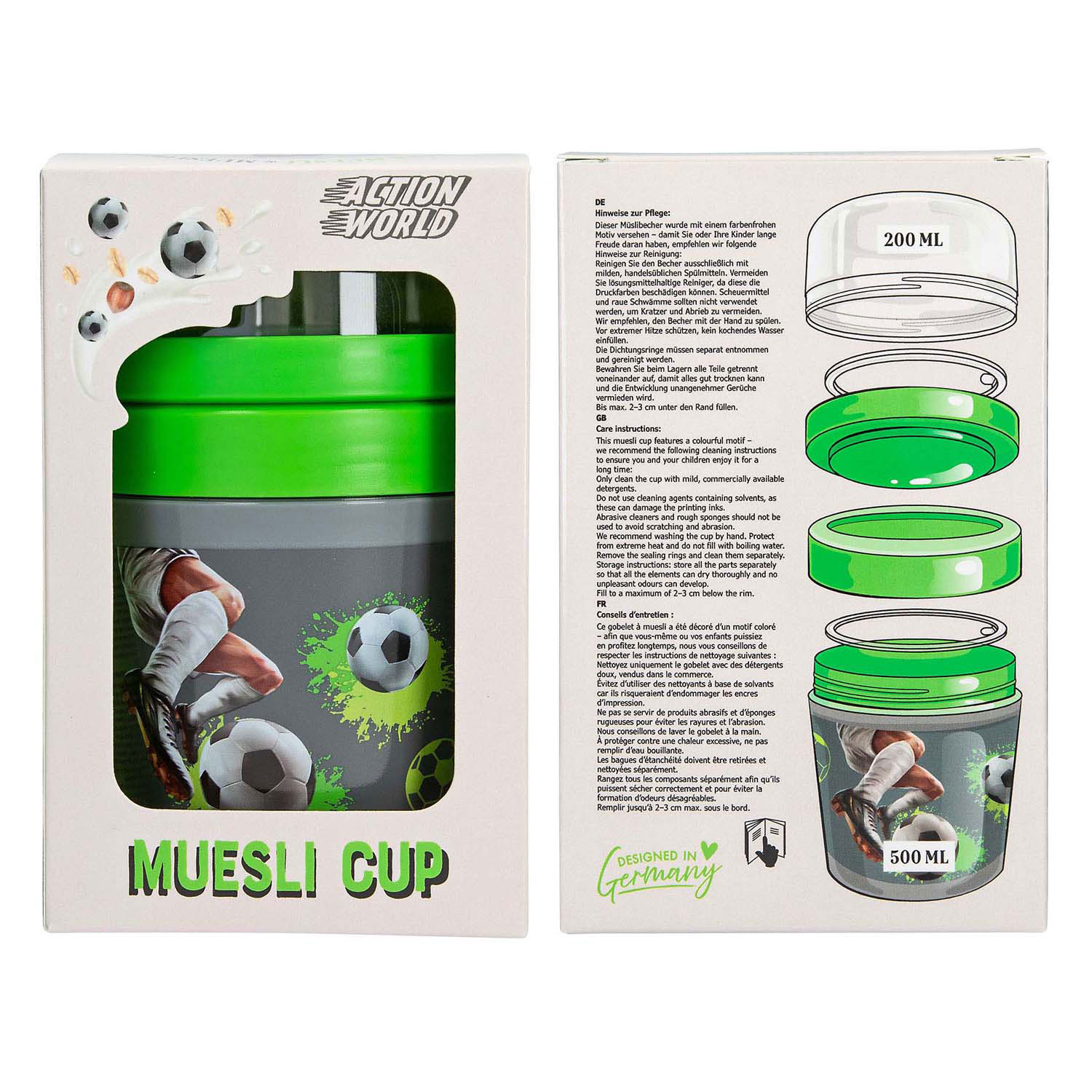 Action World Muesli Beker Voetbal