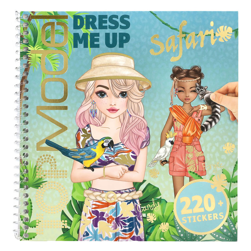 Livre d'autocollants TopModel Habille-moi Safari