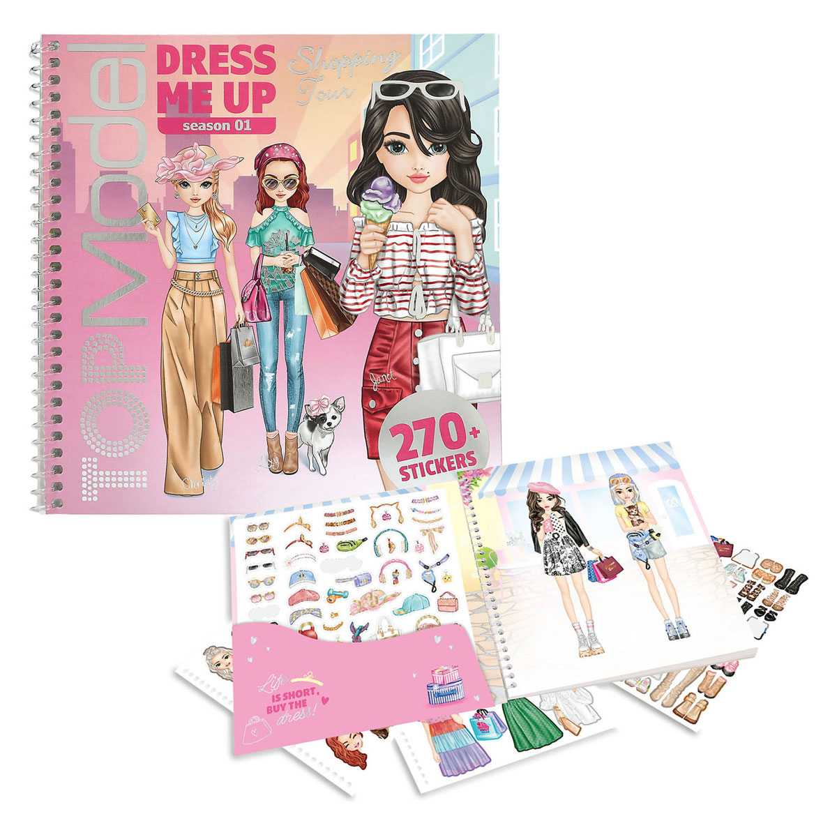 TOPModel Dress Me Up Stickerboek Shopping Tour