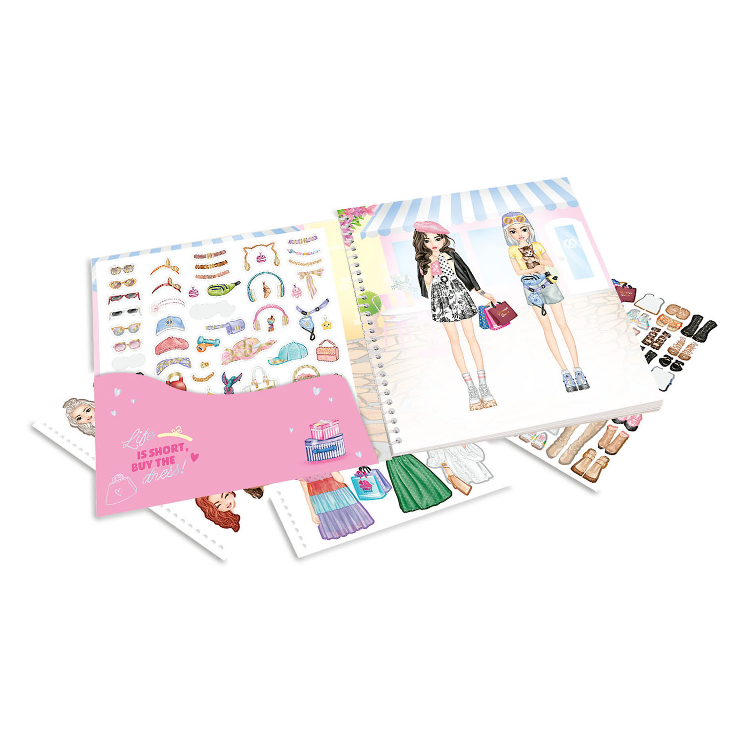 TOPModel Dress Me Up Stickerboek Shopping Tour