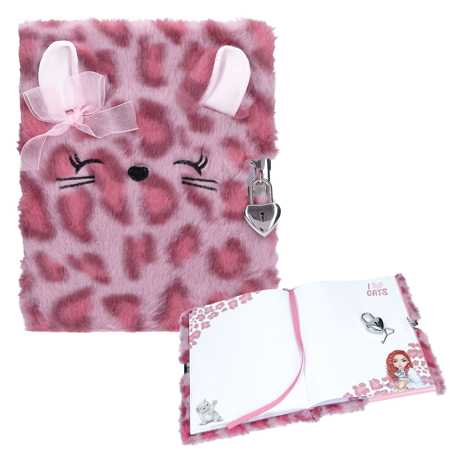 TOPModel Cosy Cat Dagboek met Slot