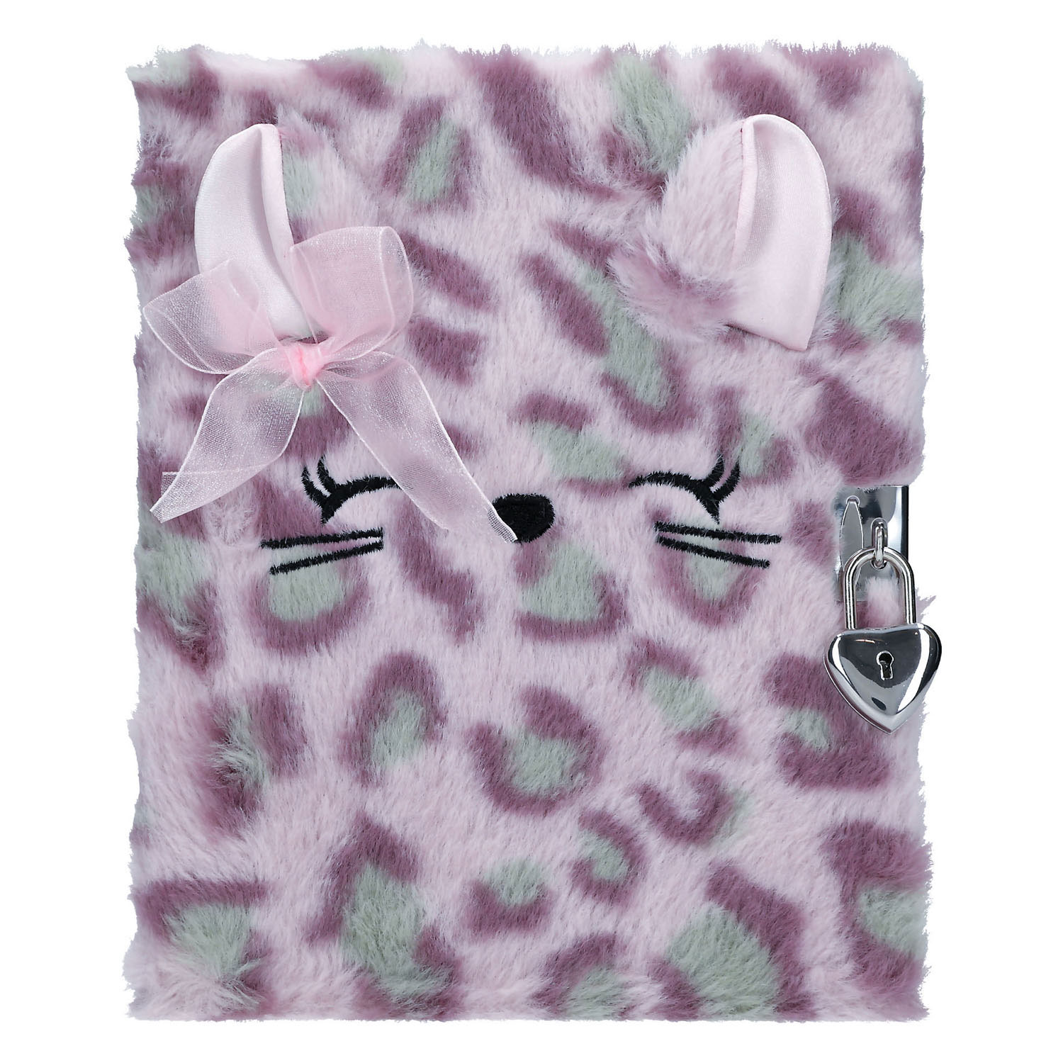 TOPModel Cosy Cat Dagboek met Slot Lila