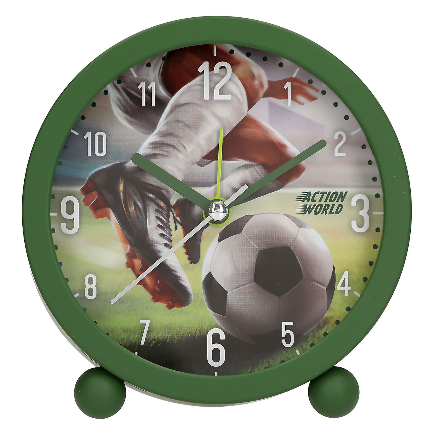 Réveil Action World vert football