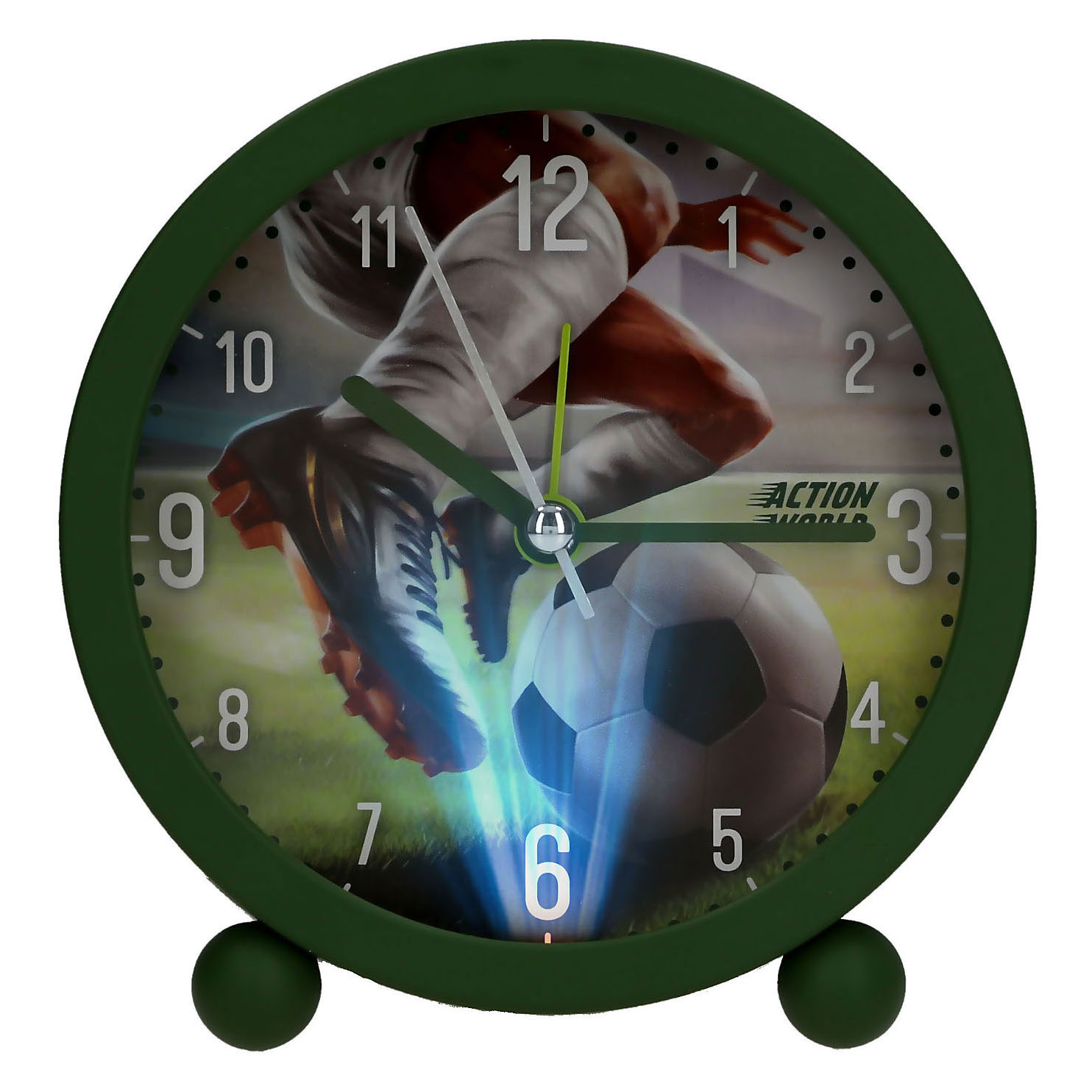 Réveil Action World vert football