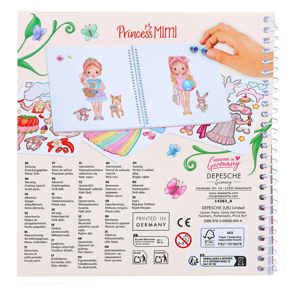 Princess Mimi Dress Me Up Stickerboek