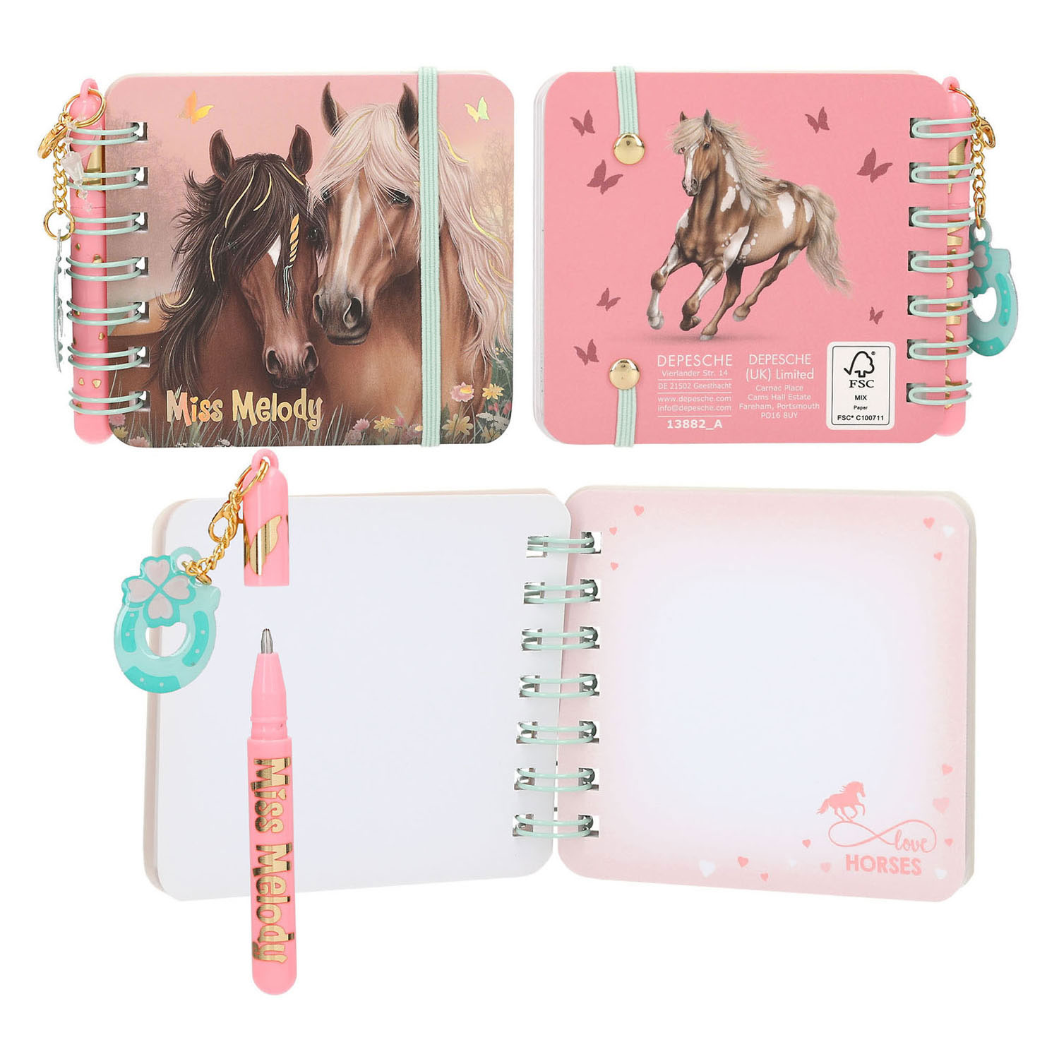 Cahier Miss Melody avec stylo