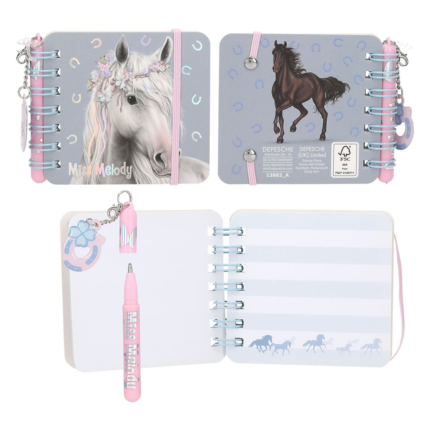 Cahier Miss Melody avec stylo