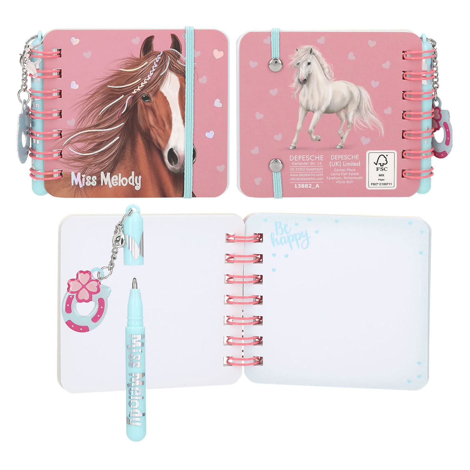 Cahier Miss Melody avec stylo