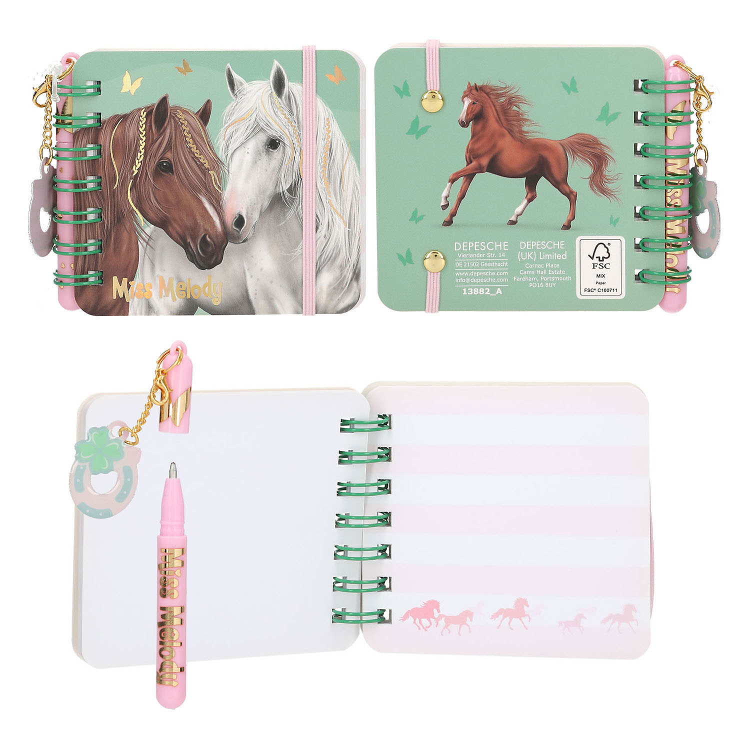 Cahier Miss Melody avec stylo