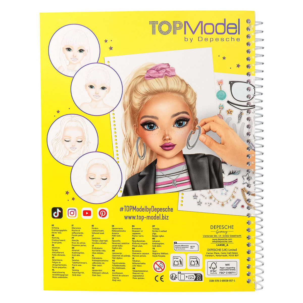 TOPModel Make up Kleurboek
