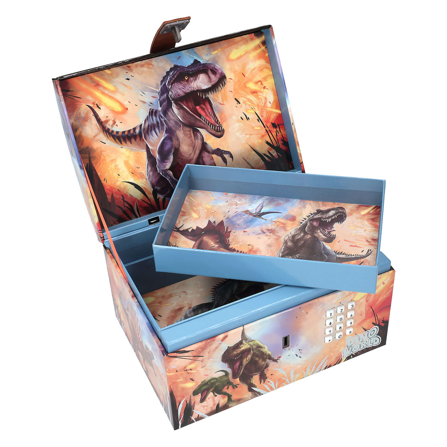 Dino World Schatkist met Code, Geluid en Licht
