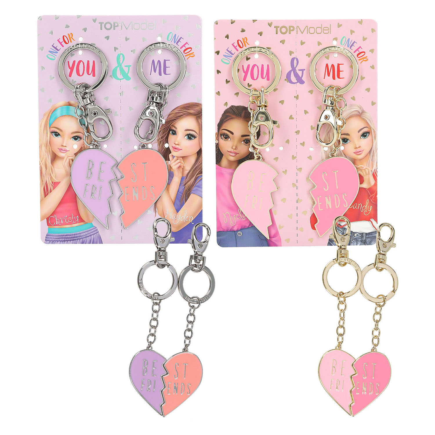 TOPModel Sleutelhangers Hart BFF