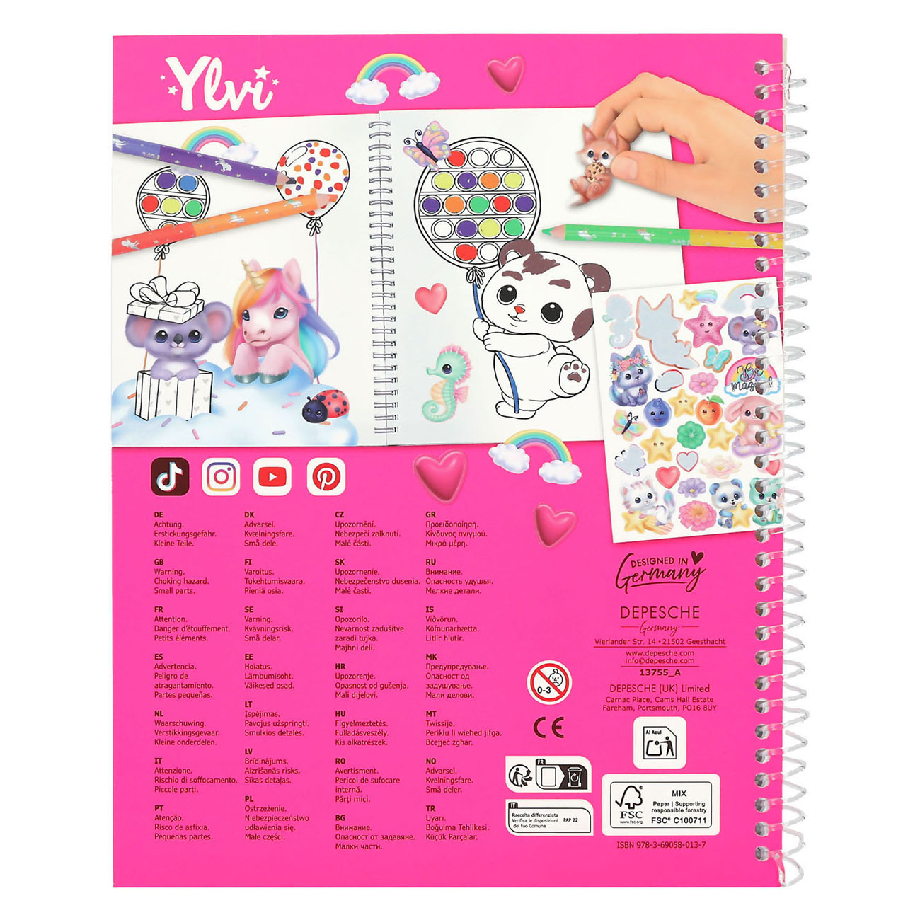 Ylvi Pop & Paint Kleurboek