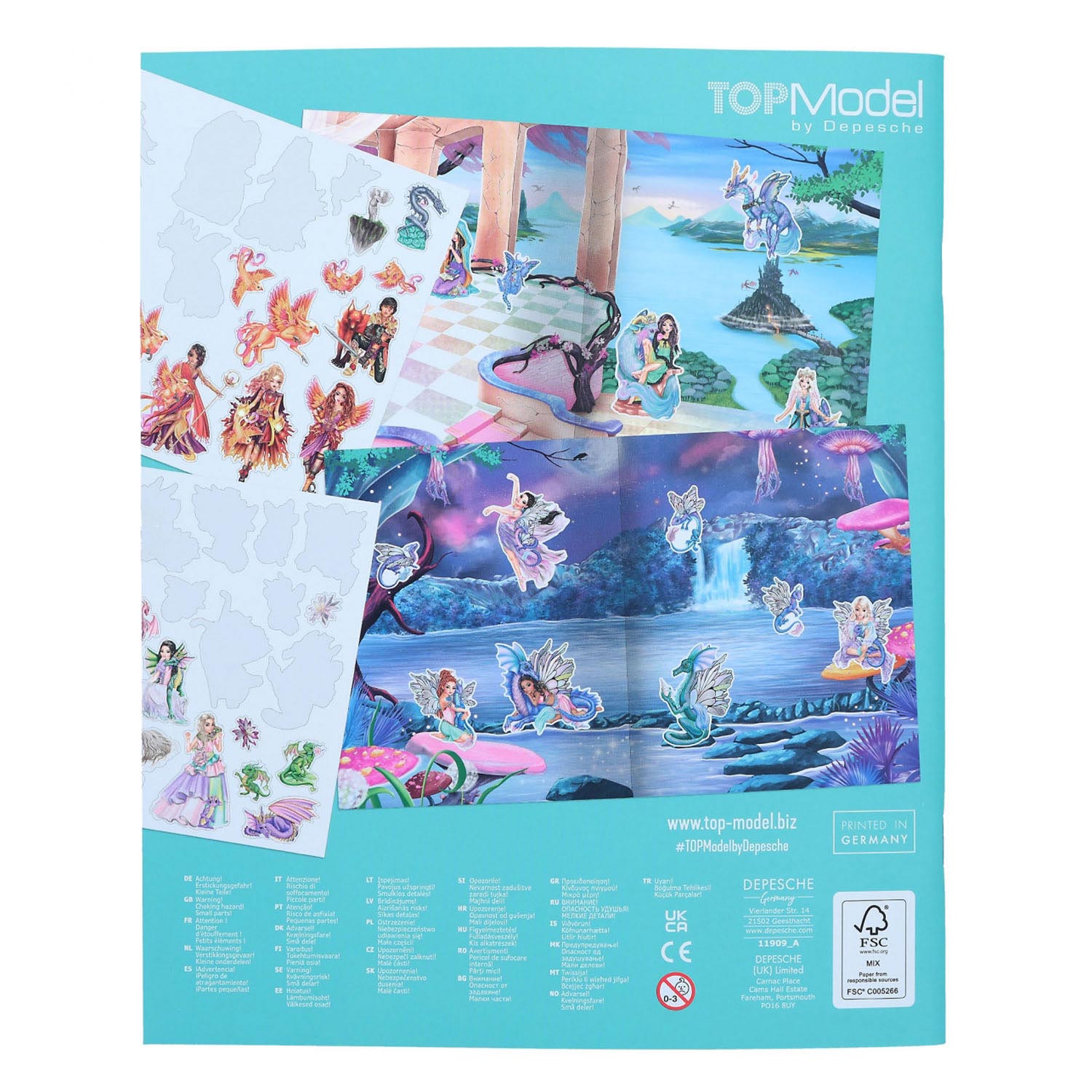TOPModel Stickerworld Stickerboek Dragon Love