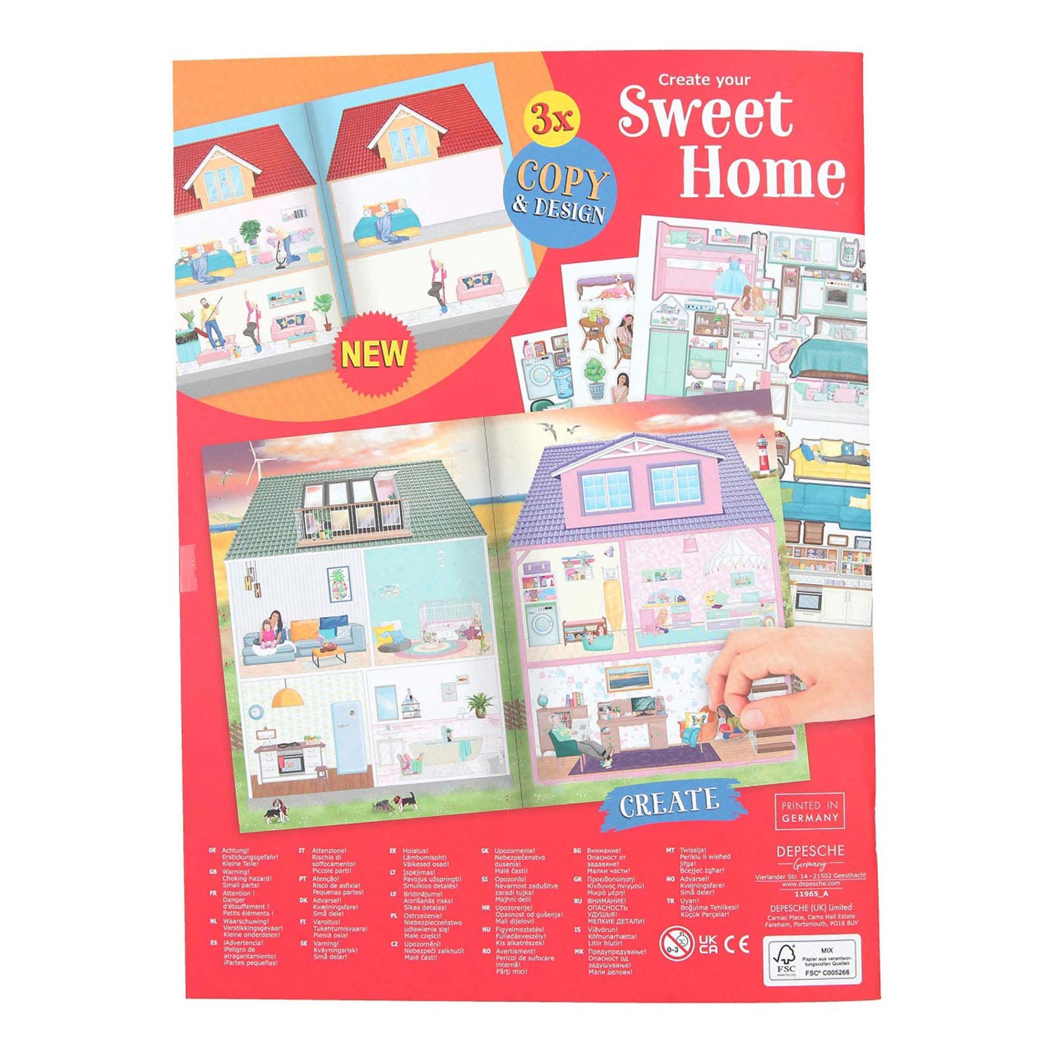 Create your Sweet Home Kleur- en Stickerboek