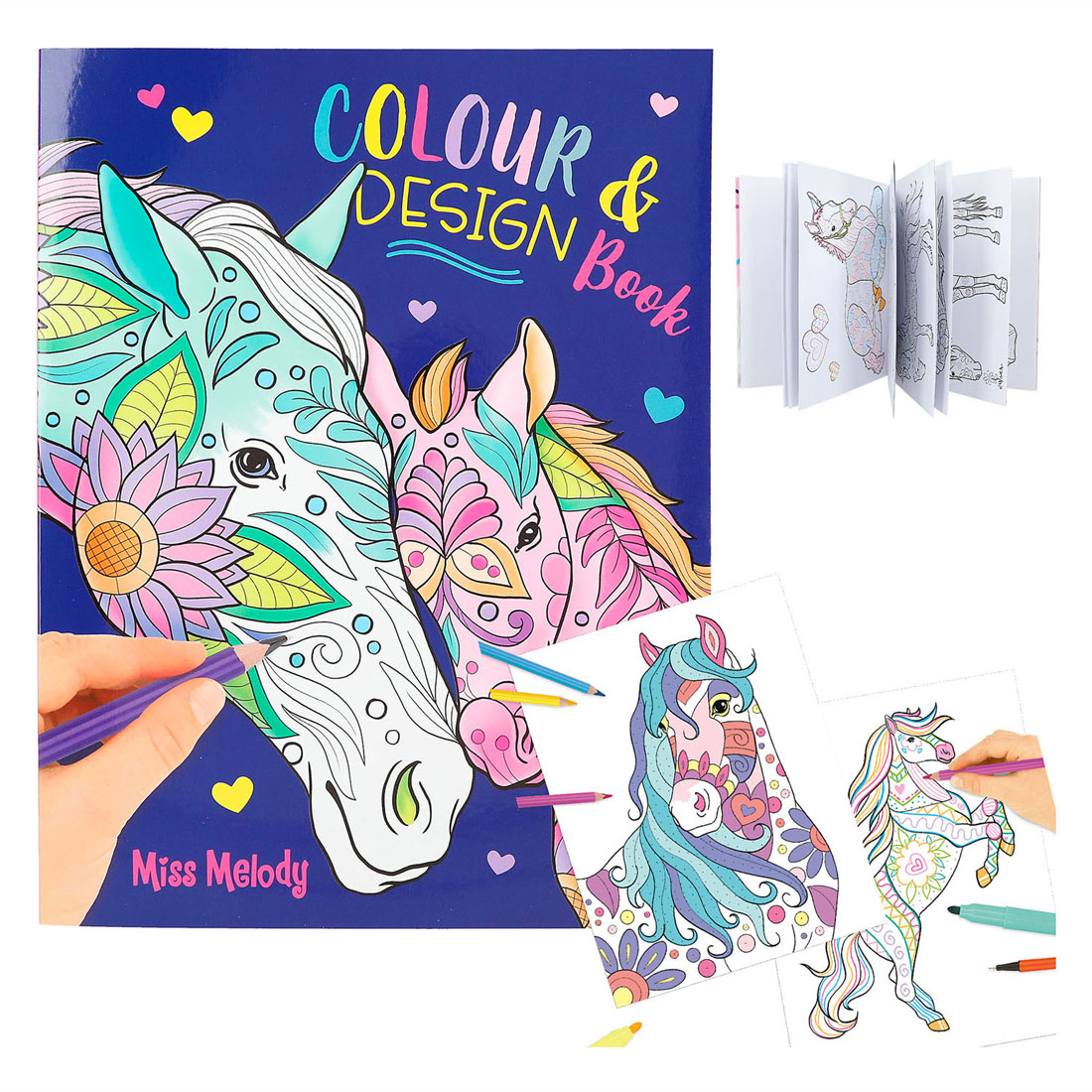 Livre de coloriage Miss Melody Color & Design