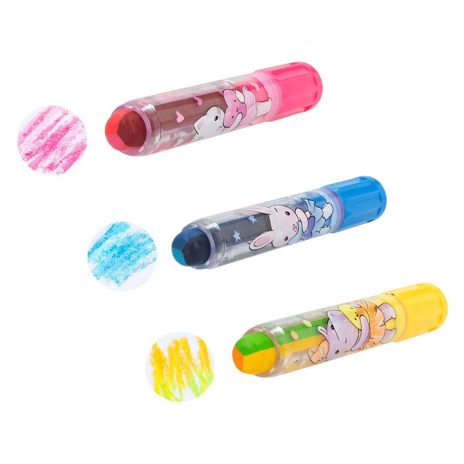 Crayon de cire tricolore Princess Mimi, 3 pcs