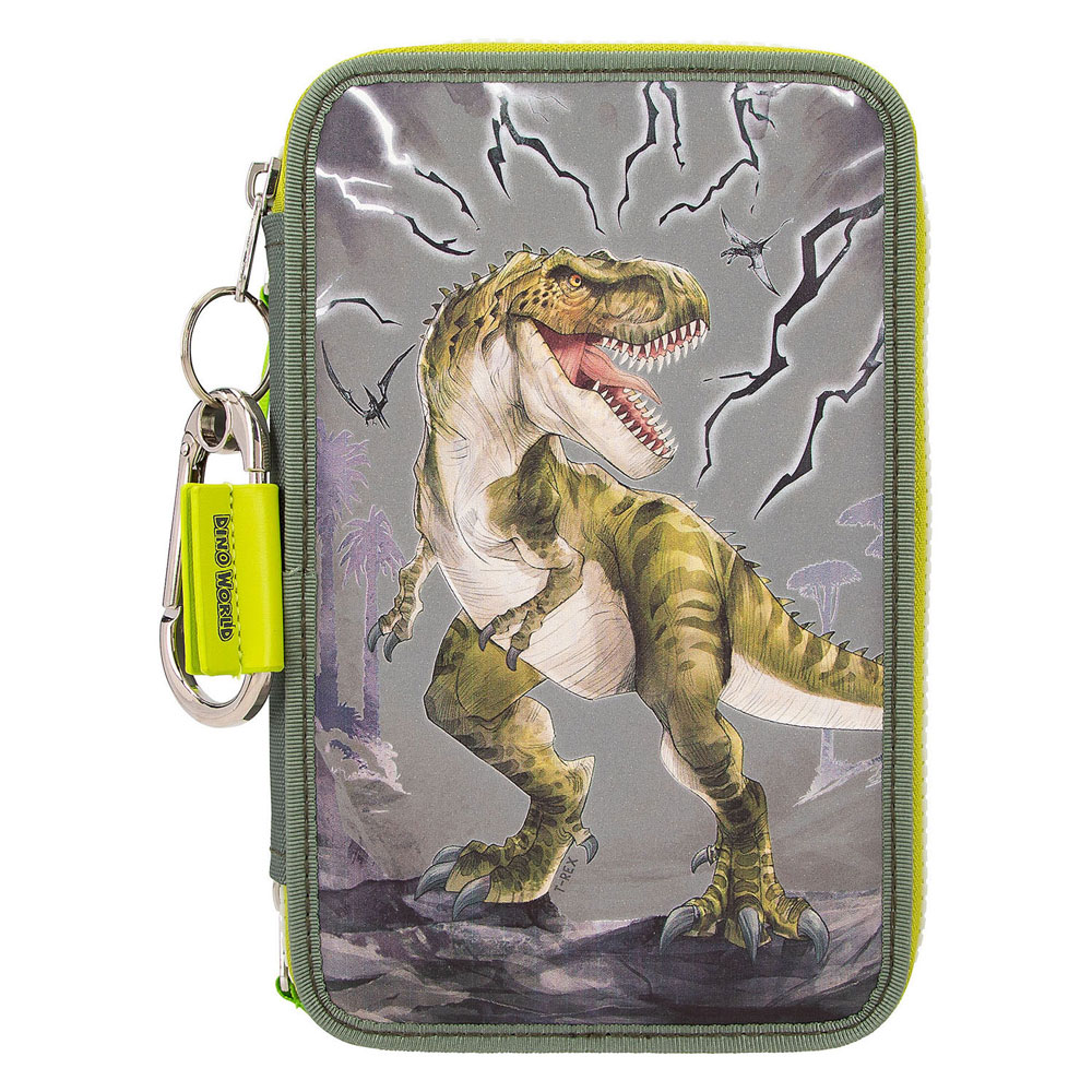 Dino World 3-Vaks Etui Reflector