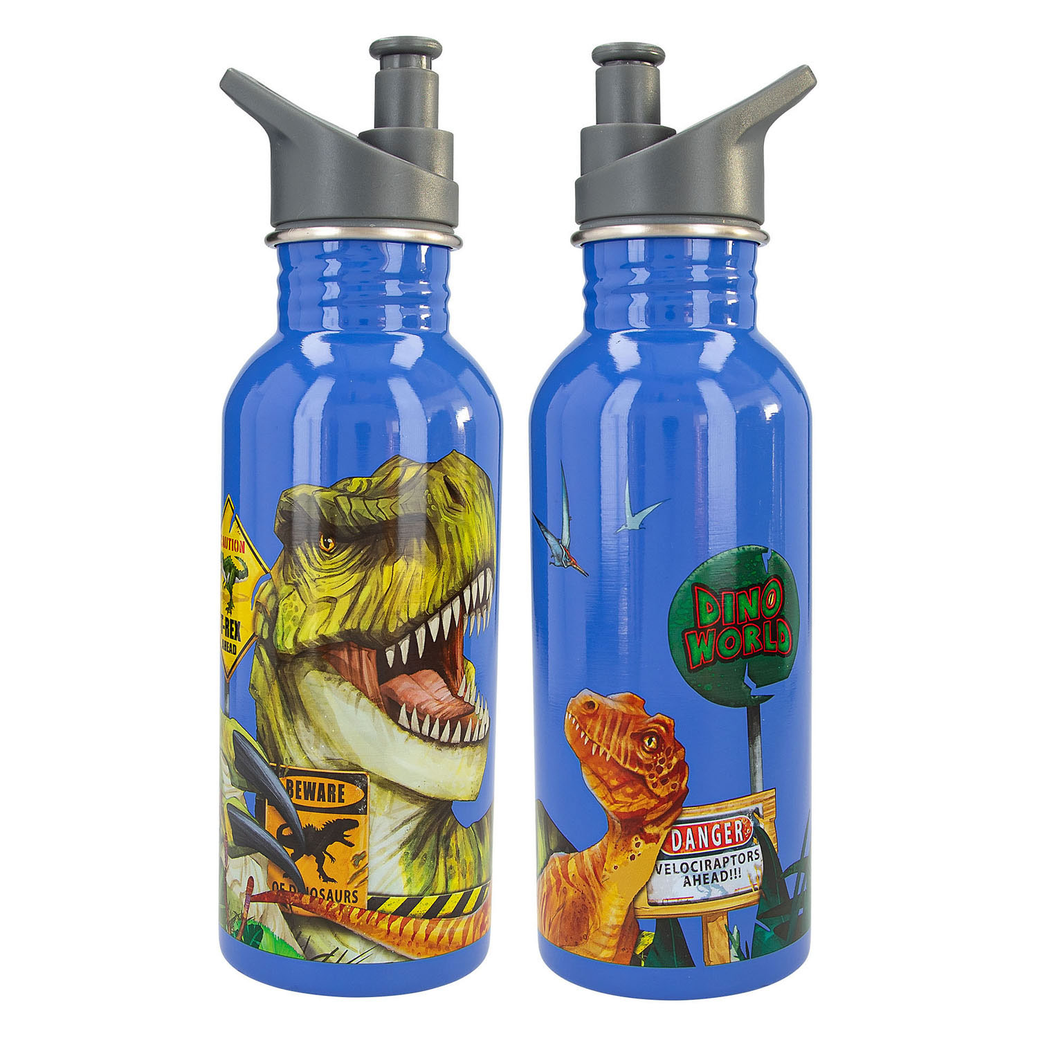 Dino World Trinkflasche Blau