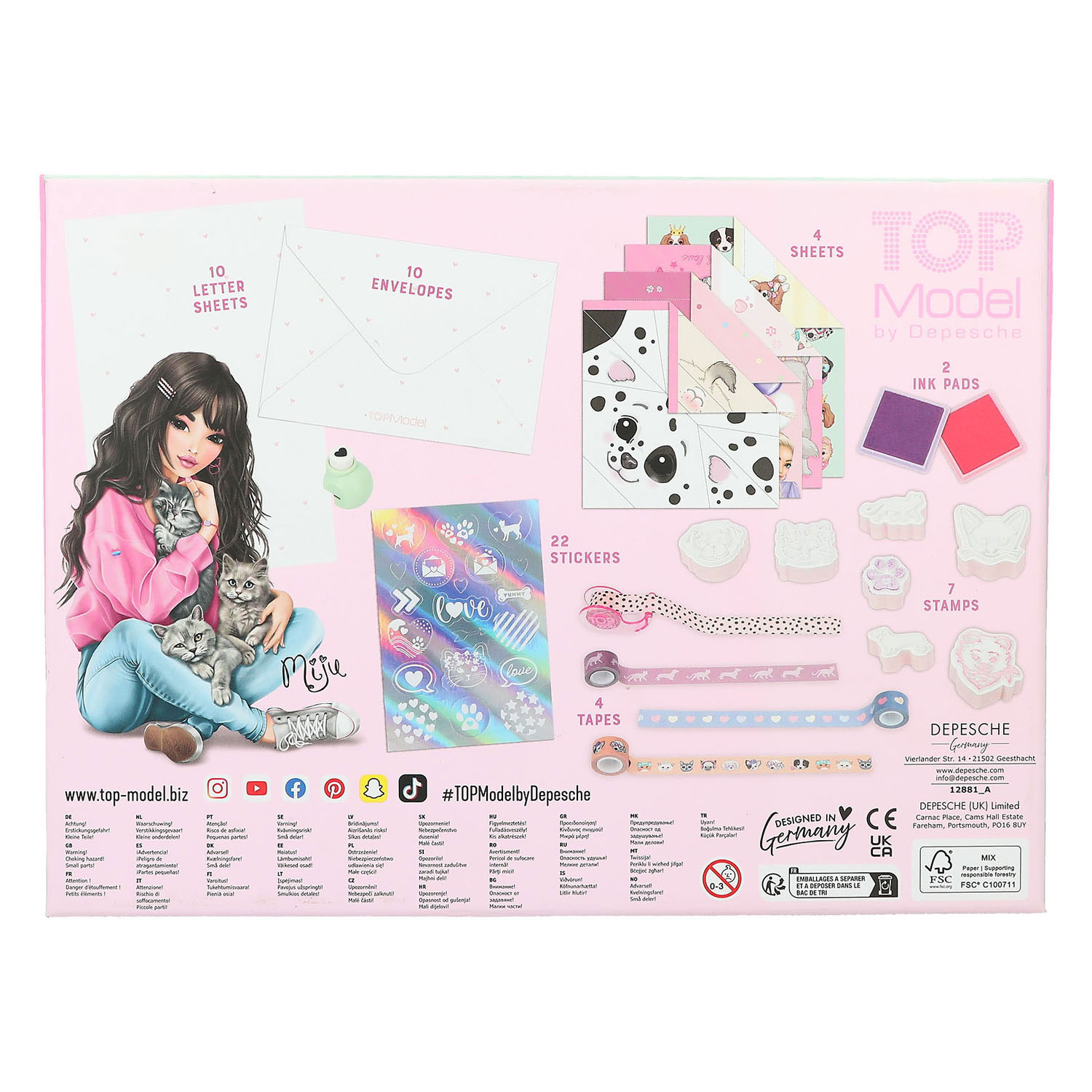 TOPModel Love Letter Set Kitty And Doggy