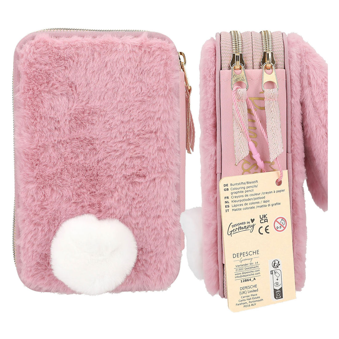 Princess Mimi Gevulde 2-Vaks Etui Fluffy