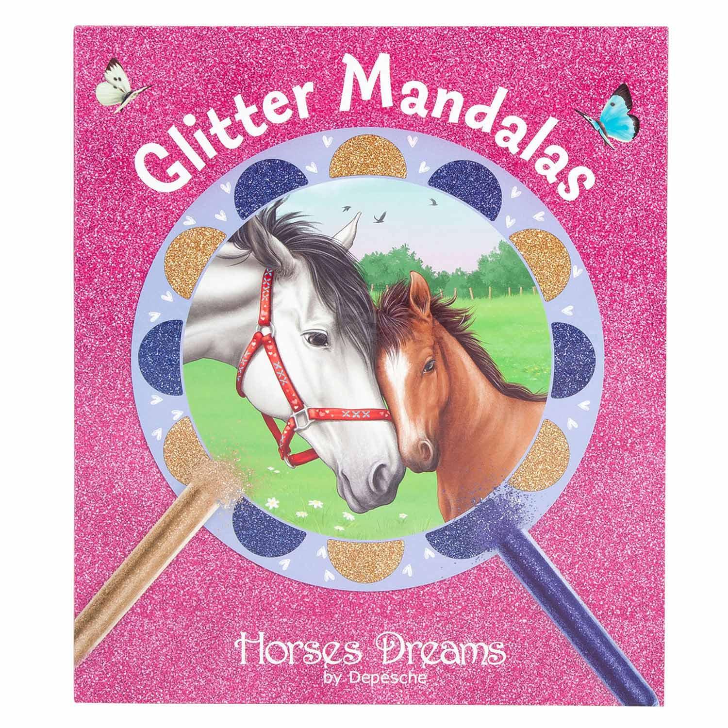 Horses Dreams Glitter Mandala