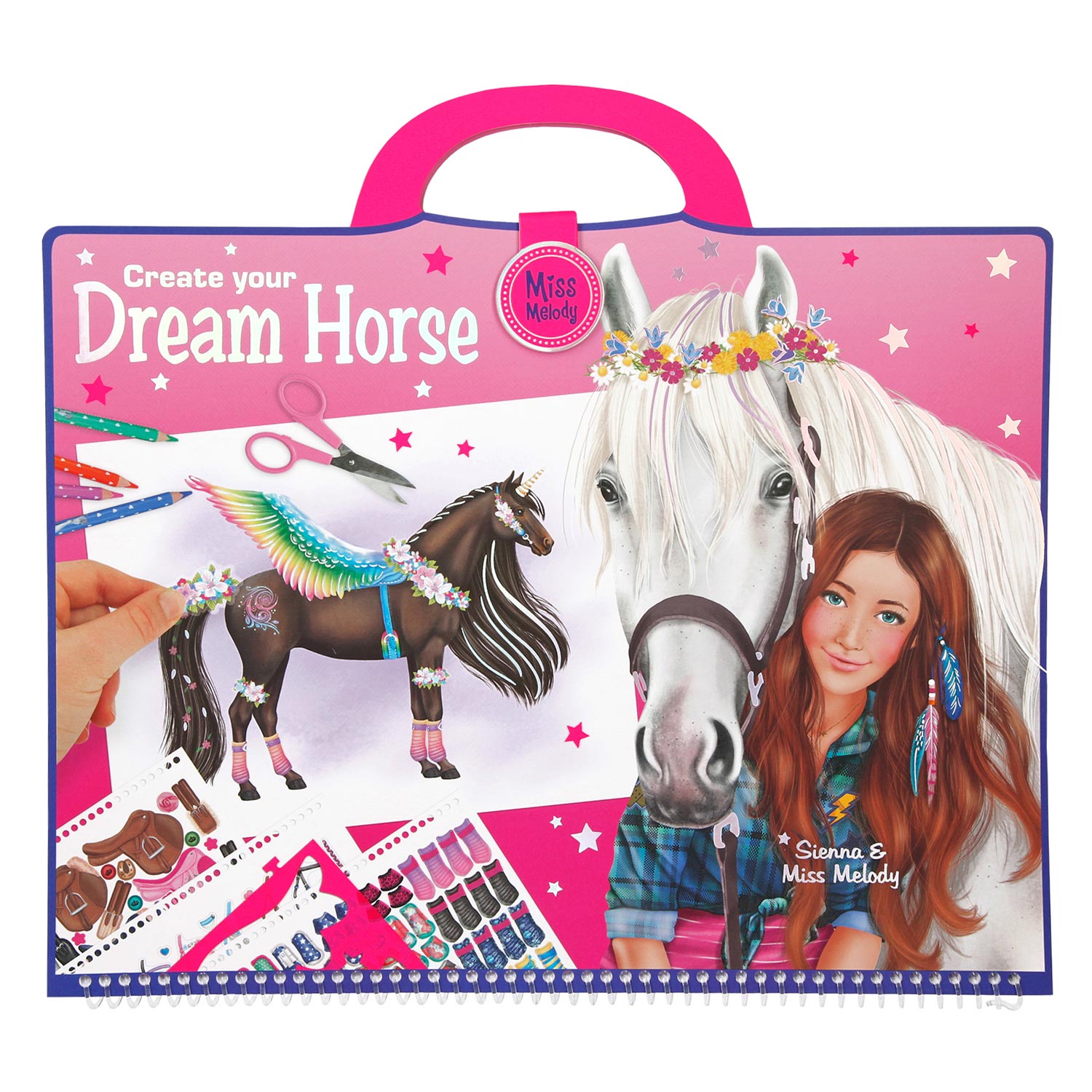 Miss Melody Create your Dream Horse Sticker- en Kleurboek